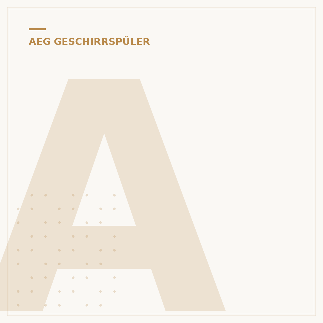 AEG Geschirrspüler teilintegrierbar 60 cm: Ihr Küchen-Upgrade