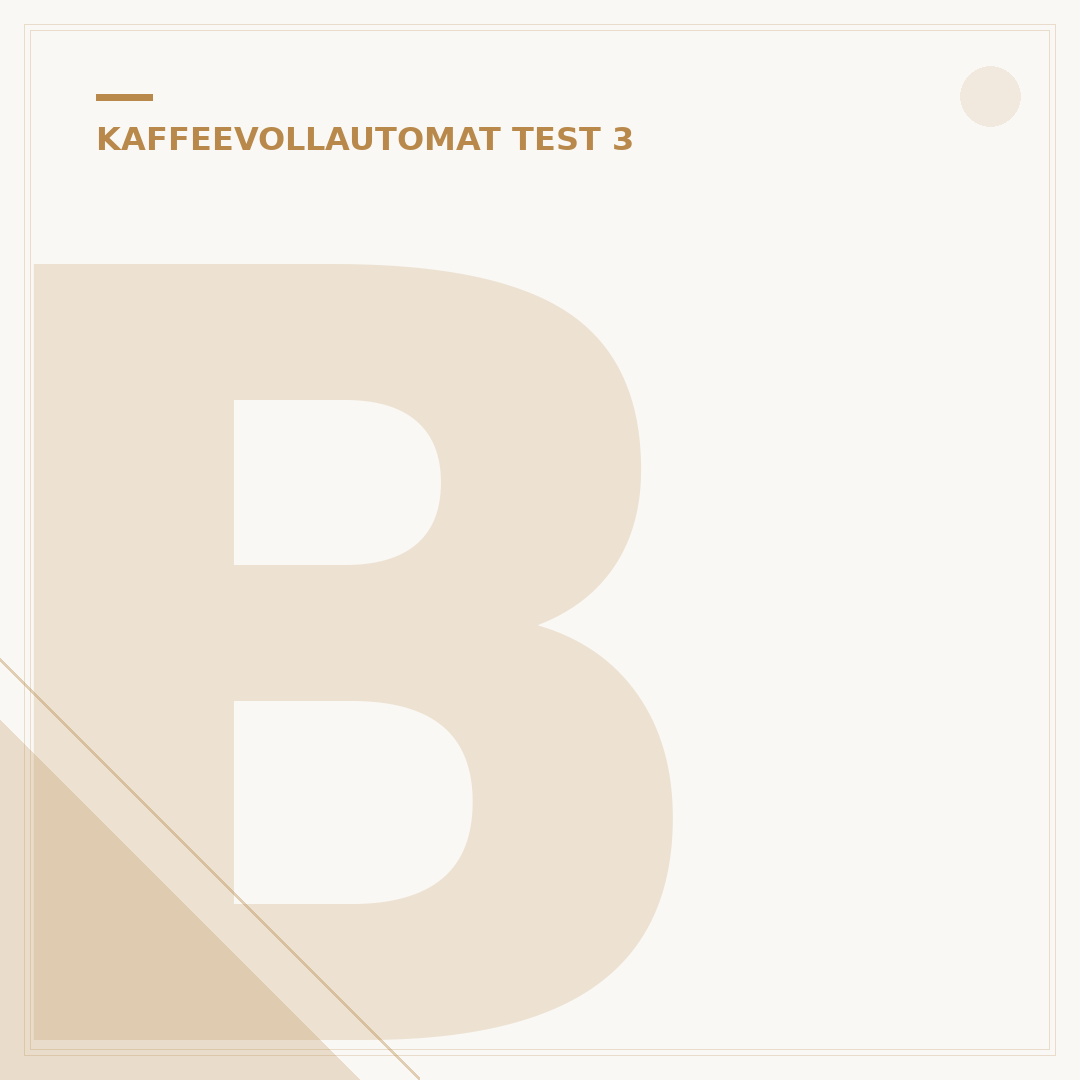 Baur Kaffeevollautomat: Ihr 1. Schritt zum perfekten Kaffee
