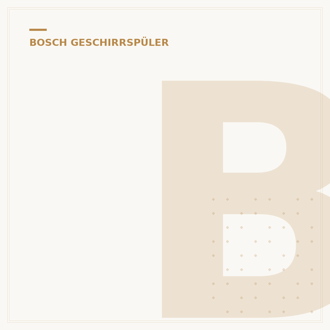Bosch Aquastop Geschirrspüler: 5 Tipps für sichere Küche