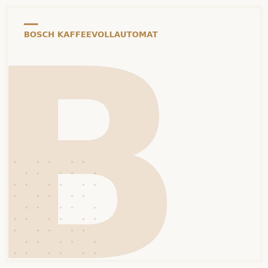 Bosch Kaffeevollautomat Wasserfilter: Welcher passt für Sie?