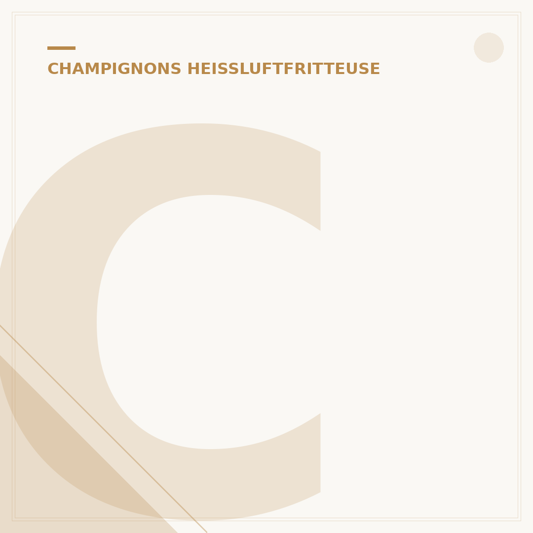 Champignons aus der Heißluftfritteuse: 5 schnelle & knusprige Rezepte