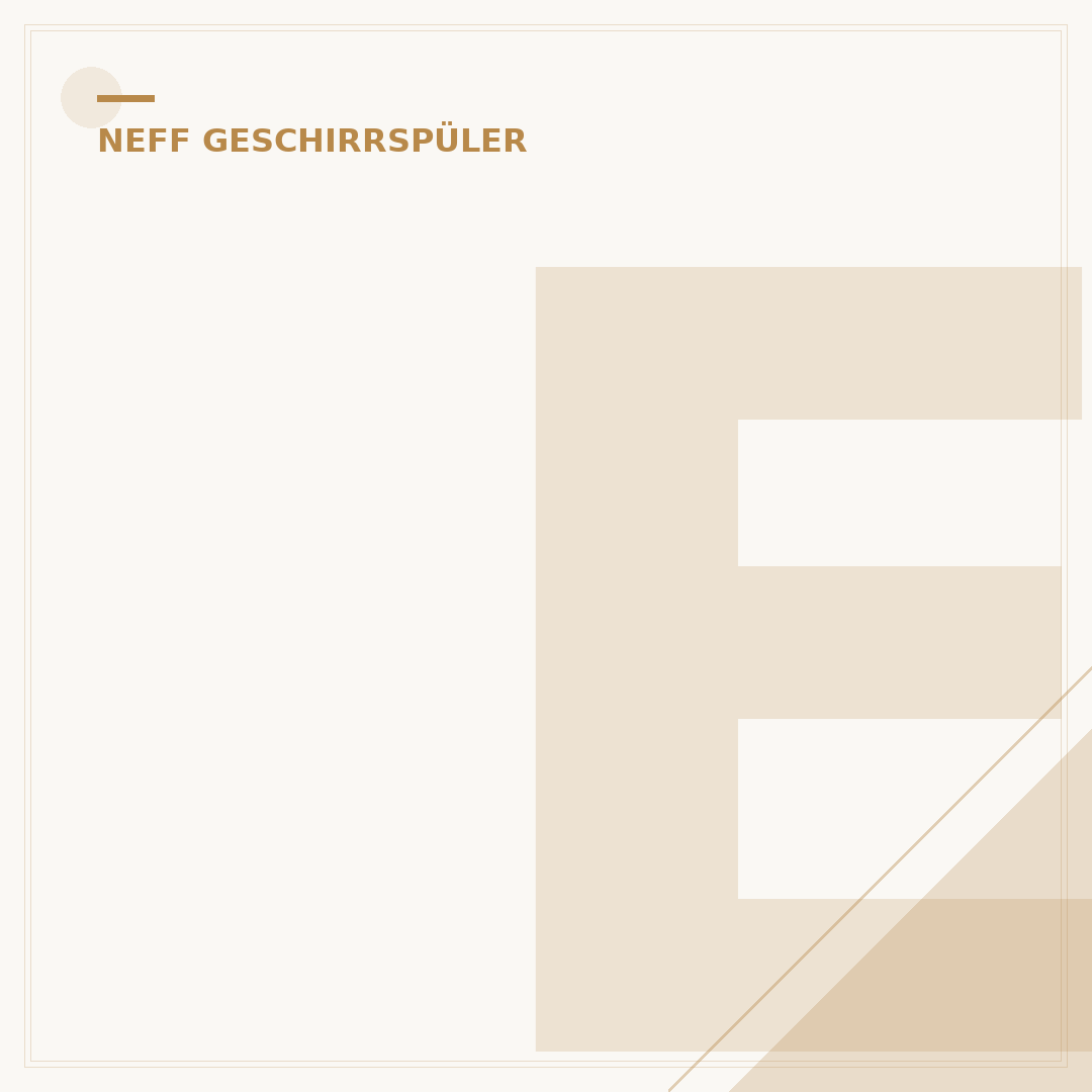 Einbau Geschirrspüler 60 cm Neff: Die ultimative Wahl für Ihre Küche