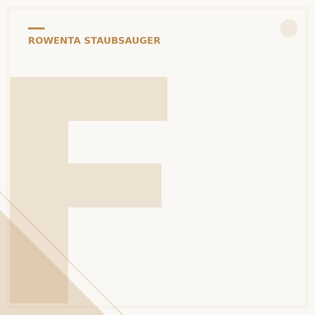 Filter für Rowenta Staubsauger: Die 5 besten für Top-Reinigung