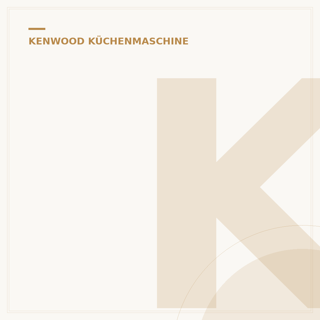 Kenwood Kompakt Küchenmaschine: Ihr Küchenhelfer mit 5 Jahren Garantie