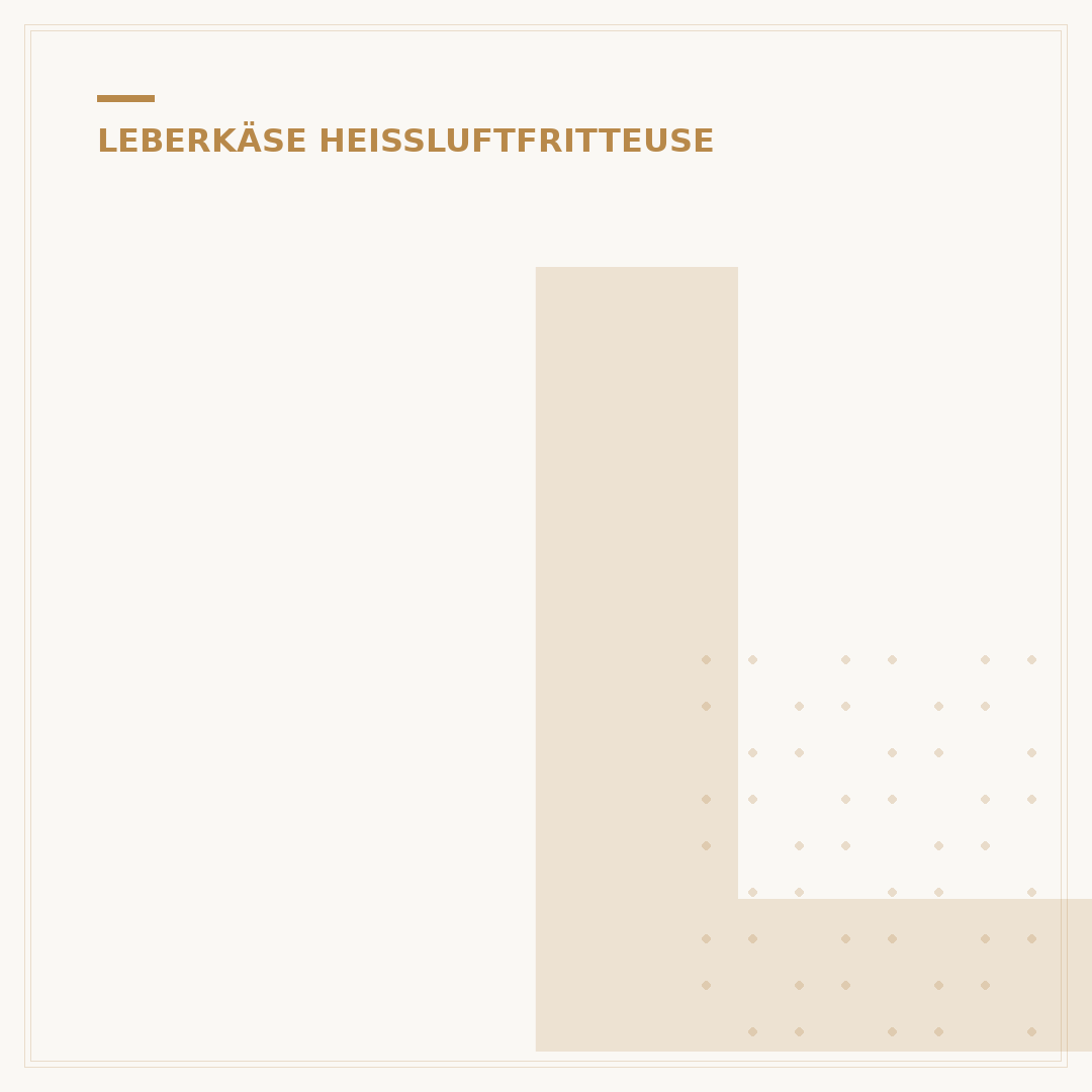 Leberkäse in der Heißluftfritteuse backen: 5 einfache Schritte zum Genuss