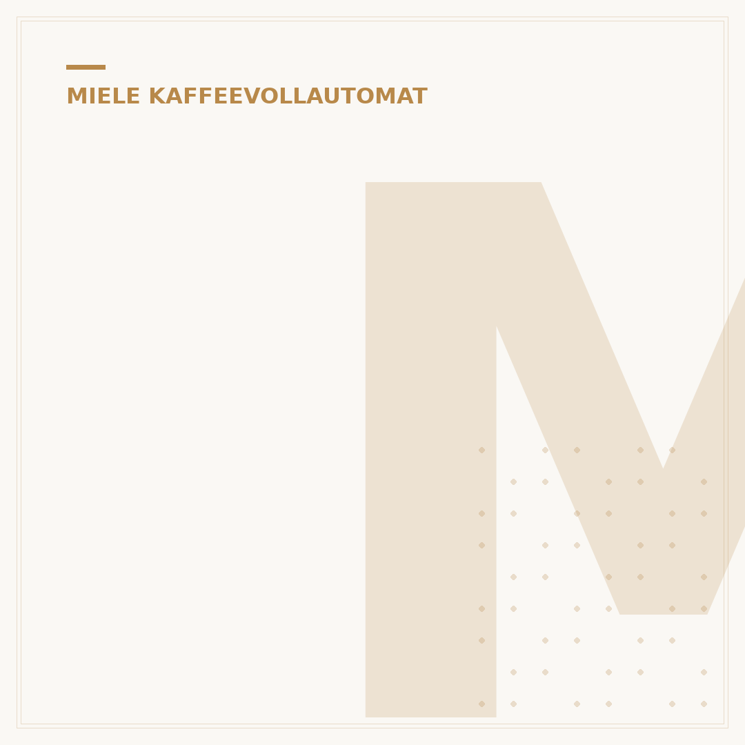 Miele Kaffeevollautomat CM 6160: Ihr Weg zu perfekt angepasstem Kaffee