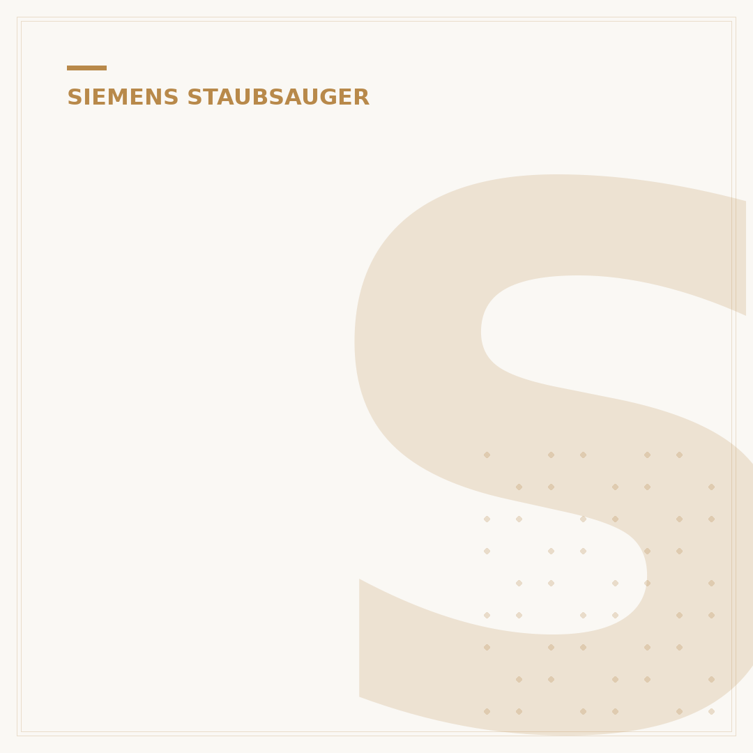 Siemens Big Bag 3L Staubsauger: Ihr Kaufberater