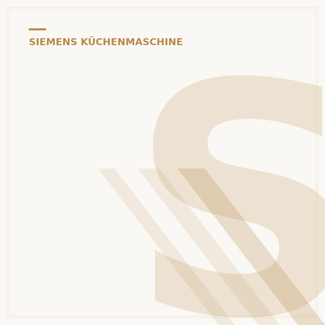 Siemens Küchenmaschine: 5 Wege zu Ihrer perfekten Wahl