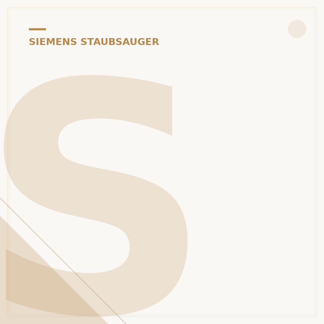 Siemens Z3.0 Beutel Staubsauger: Perfekt Wählen & Pflegen