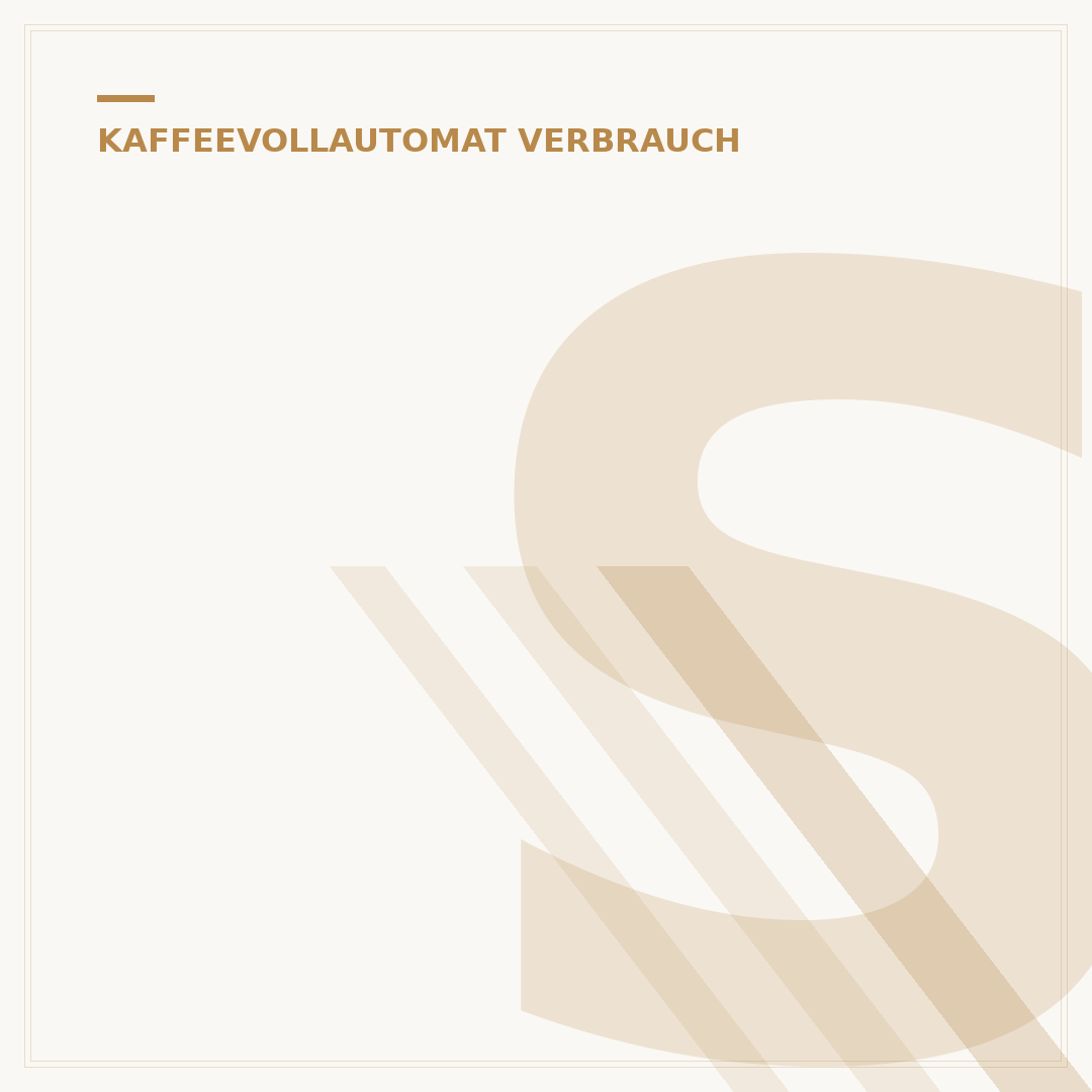 Stromverbrauch Kaffeevollautomat: Spartipps für Ihren Genuss