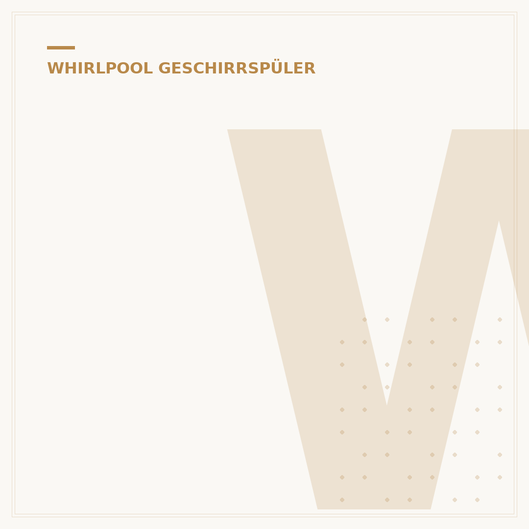 Whirlpool Geschirrspüler: 5 Top-Modelle für Ihr Zuhause