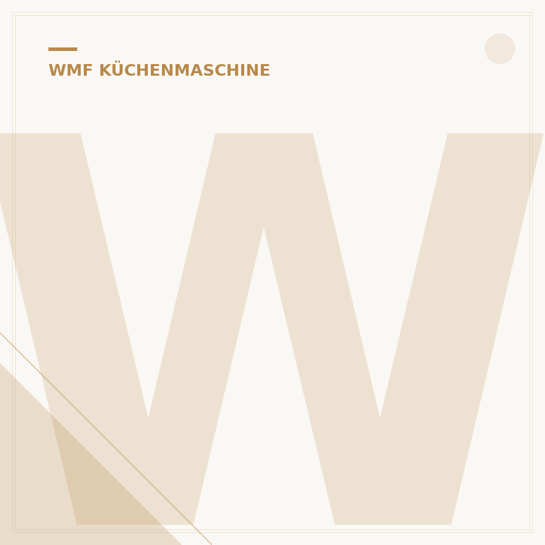 WMF Avantgarde Küchenmaschine: Ihr Wegweiser zu mehr Kochkomfort