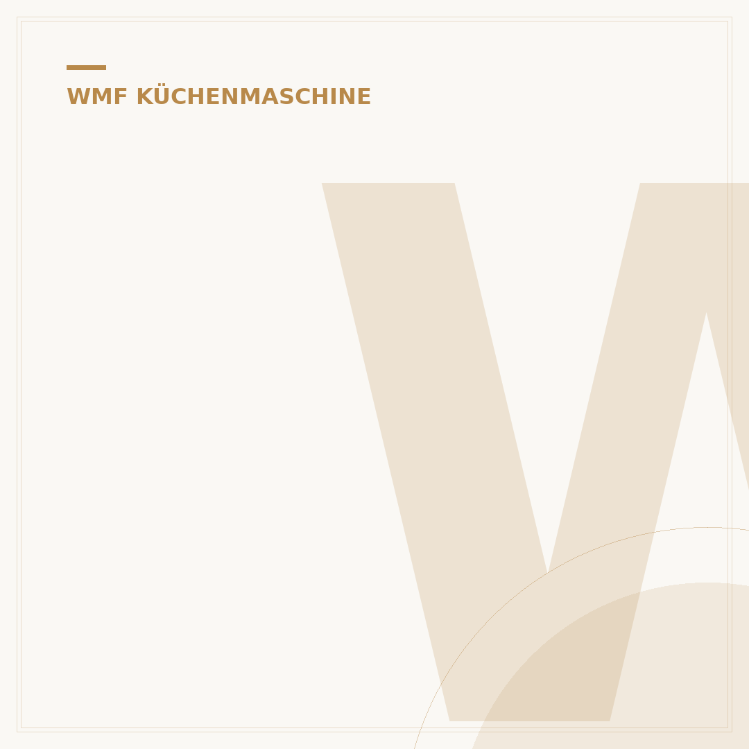 WMF Profi Plus Küchenmaschine: Ihr persönlicher Kaufberater