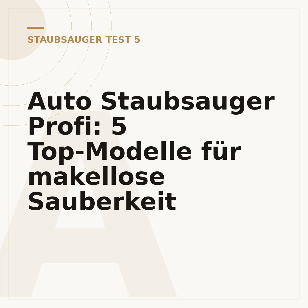 Auto Staubsauger Profi: 5 Top-Modelle für makellose Sauberkeit