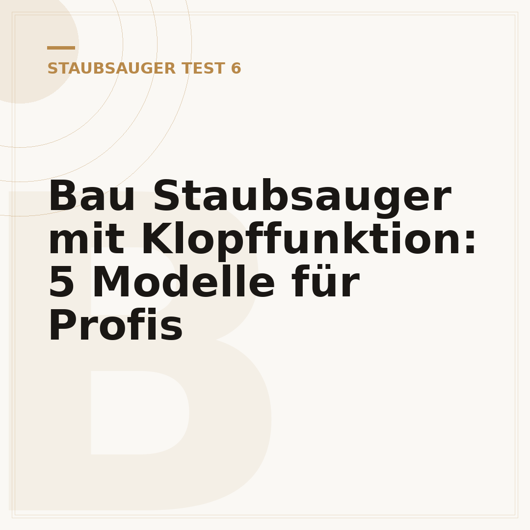 Bau Staubsauger mit Klopffunktion: 5 Modelle für Profis