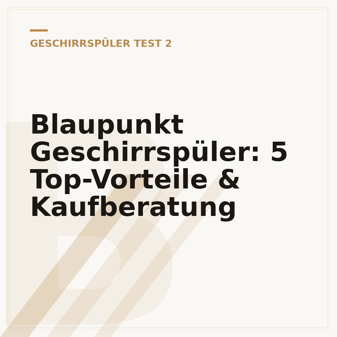 Blaupunkt Geschirrspüler: 5 Top-Vorteile & Kaufberatung