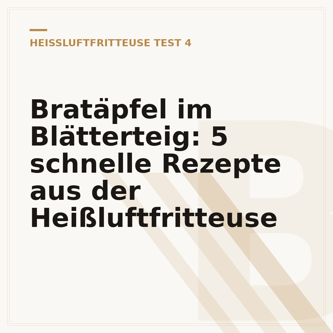 Bratäpfel im Blätterteig: 5 schnelle Rezepte aus der Heißluftfritteuse