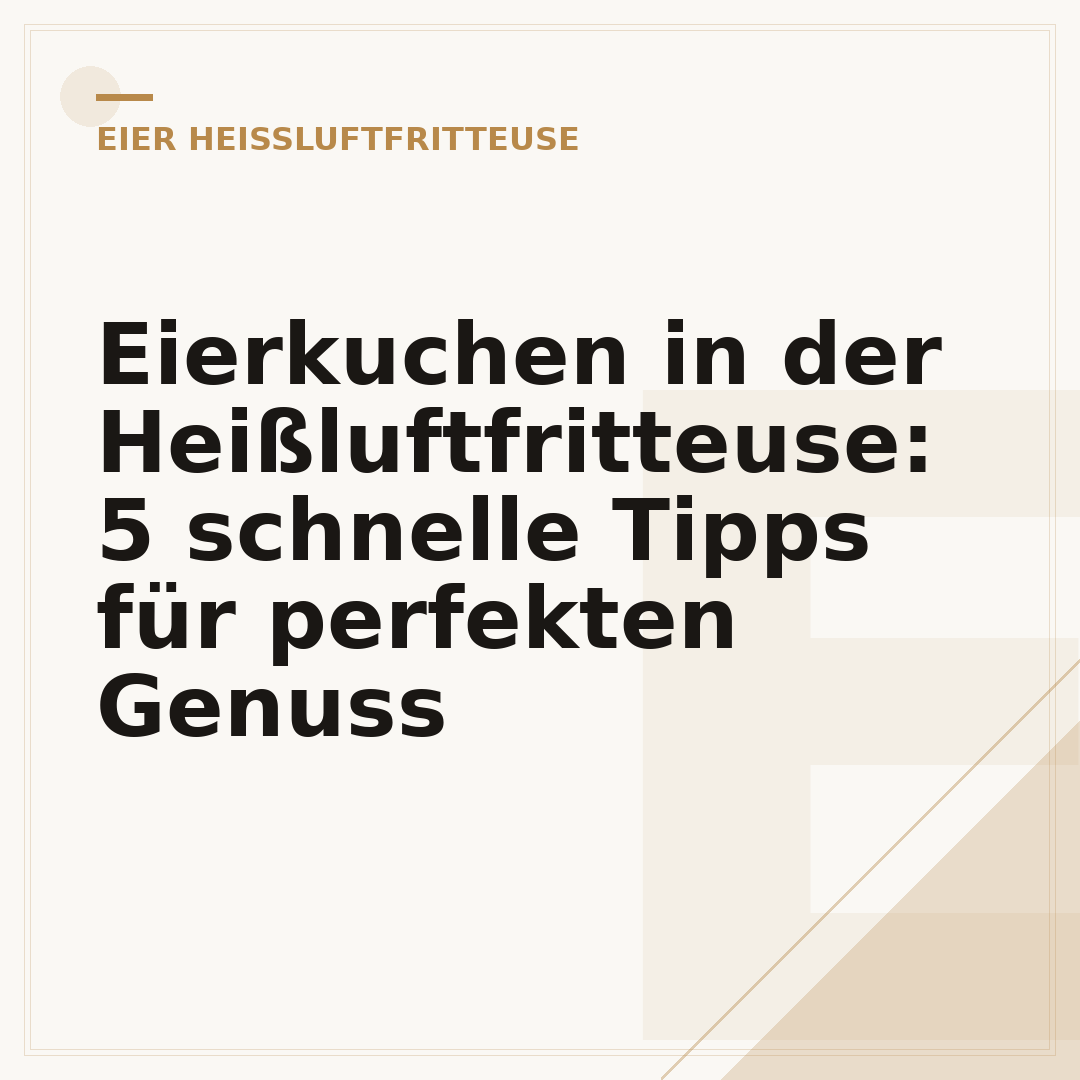 Eierkuchen in der Heißluftfritteuse: 5 schnelle Tipps für perfekten Genuss