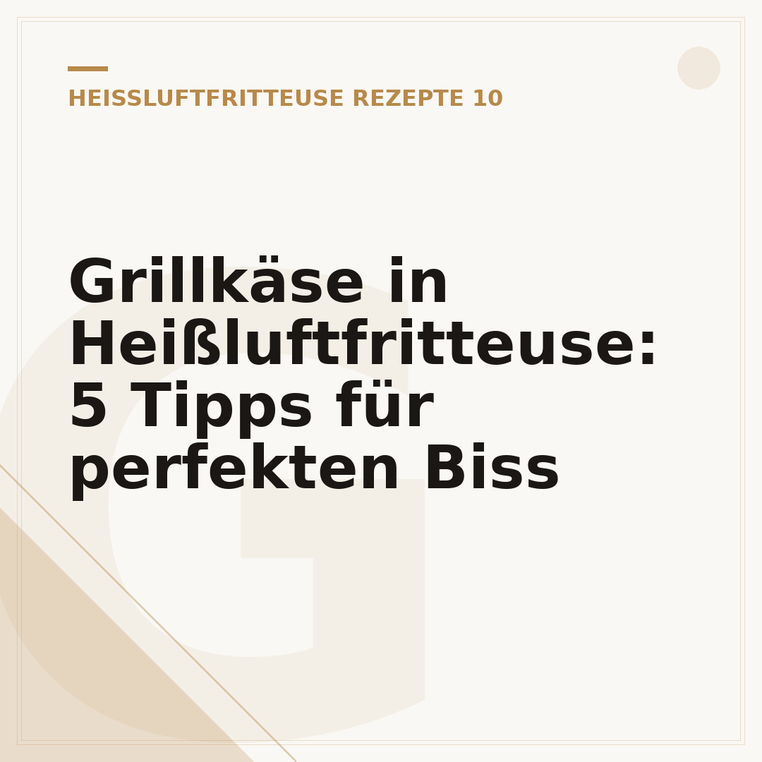 Grillkäse in Heißluftfritteuse: 5 Tipps für perfekten Biss