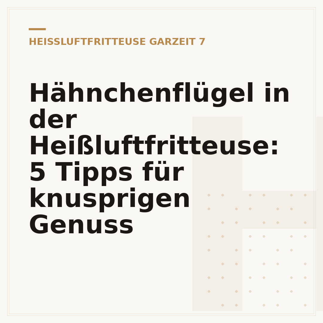 Hähnchenflügel in der Heißluftfritteuse: 5 Tipps für knusprigen Genuss