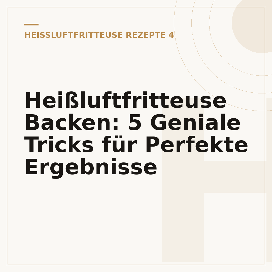 Heißluftfritteuse Backen: 5 Geniale Tricks für Perfekte Ergebnisse