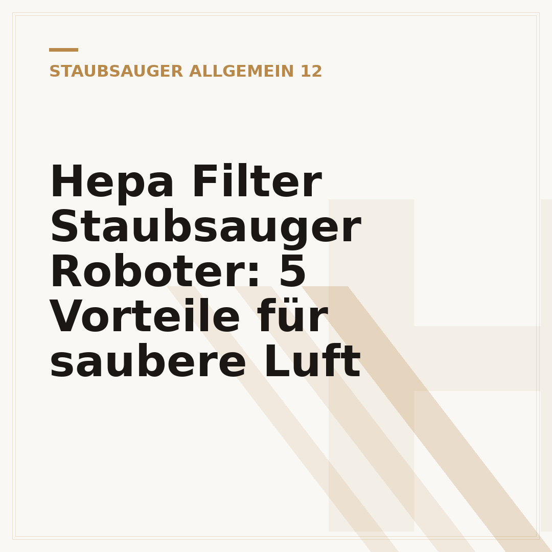 Hepa Filter Staubsauger Roboter: 5 Vorteile für saubere Luft