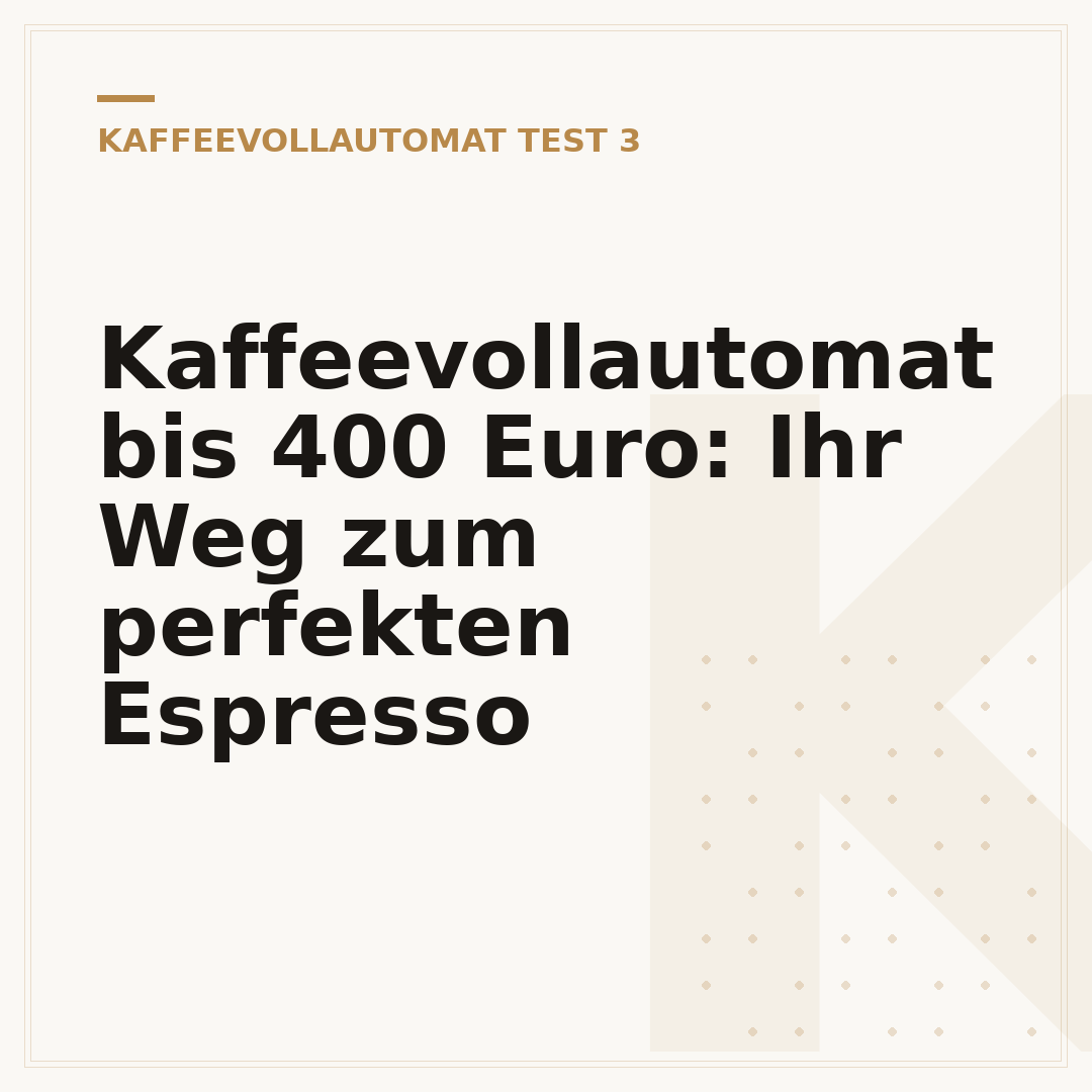 Kaffeevollautomat bis 400 Euro: Ihr Weg zum perfekten Espresso