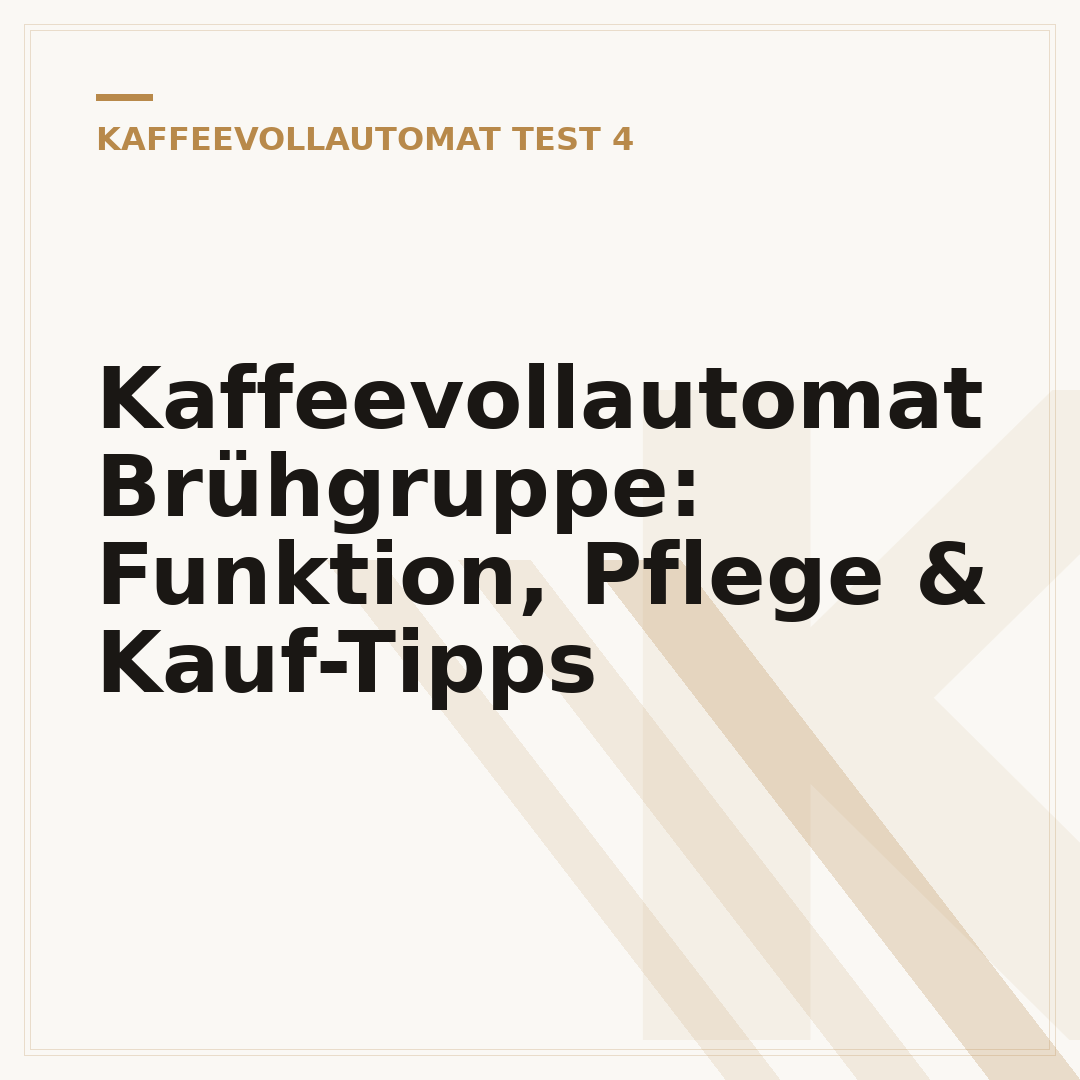 Kaffeevollautomat Brühgruppe: Funktion, Pflege & Kauf-Tipps