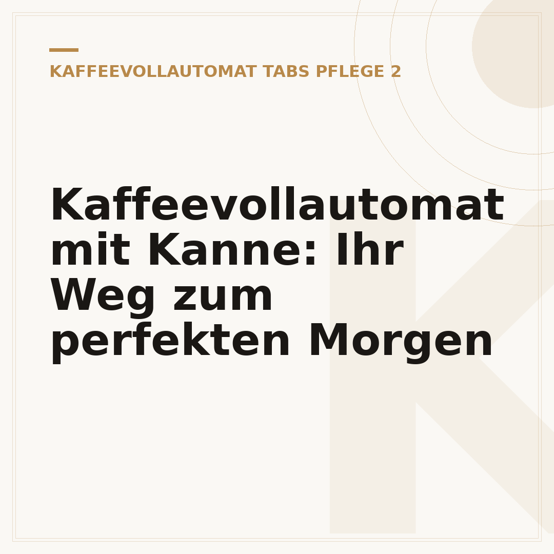 Kaffeevollautomat mit Kanne: Ihr Weg zum perfekten Morgen