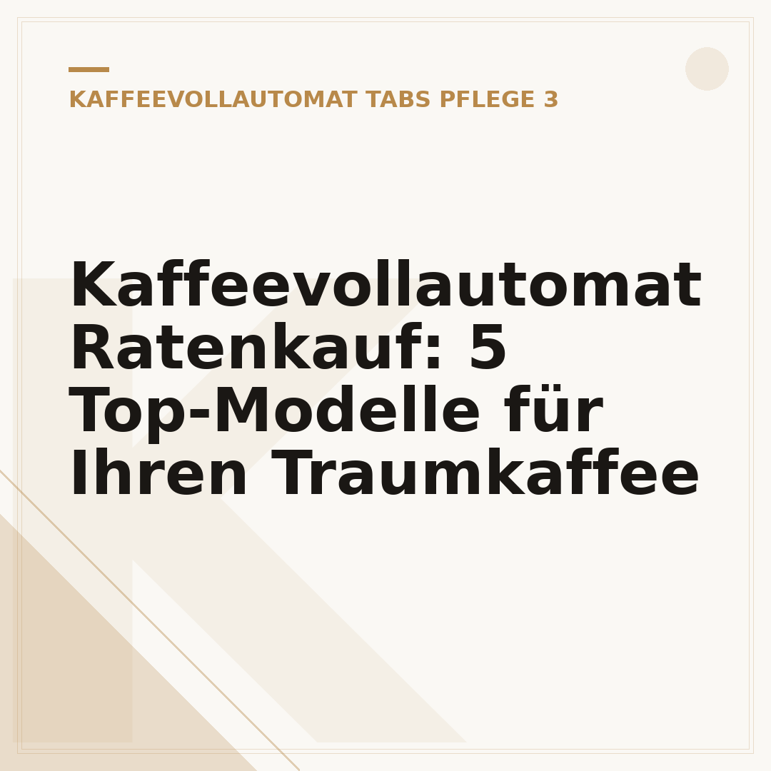 Kaffeevollautomat Ratenkauf: 5 Top-Modelle für Ihren Traumkaffee