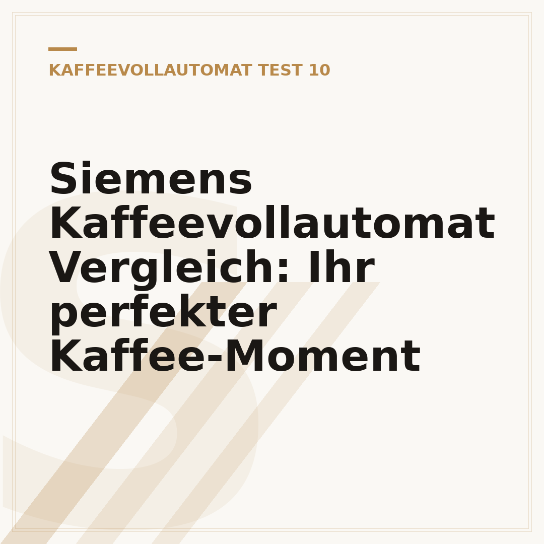 Siemens Kaffeevollautomat Vergleich: Ihr perfekter Kaffee-Moment
