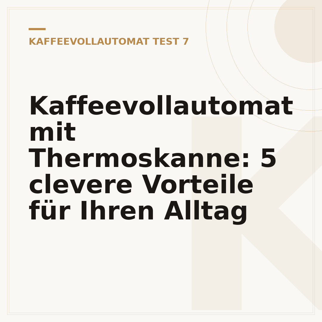 Kaffeevollautomat mit Thermoskanne: 5 clevere Vorteile für Ihren Alltag