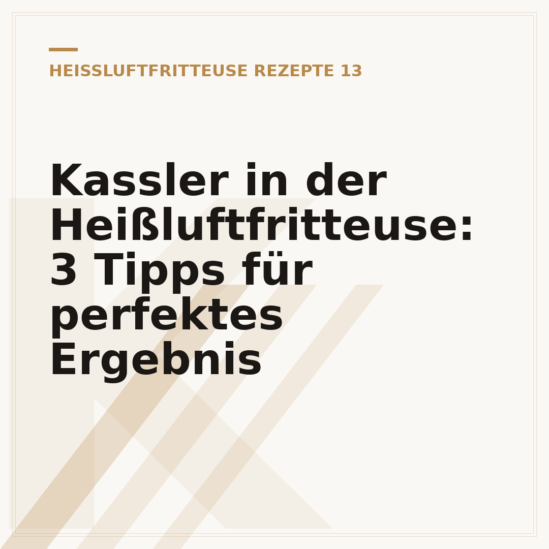 Kassler in der Heißluftfritteuse: 3 Tipps für perfektes Ergebnis