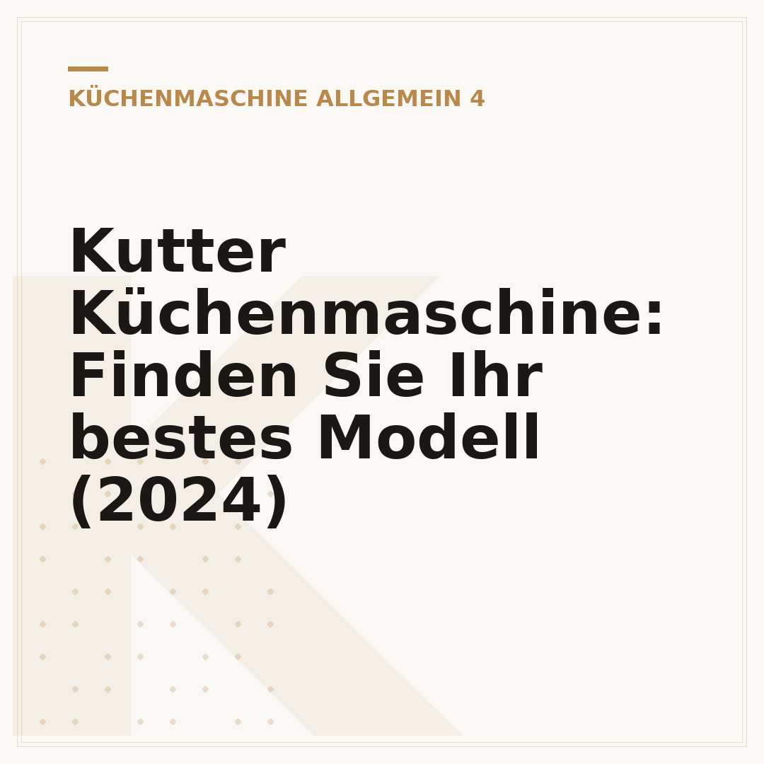 Kutter Küchenmaschine: Finden Sie Ihr bestes Modell (2024)
