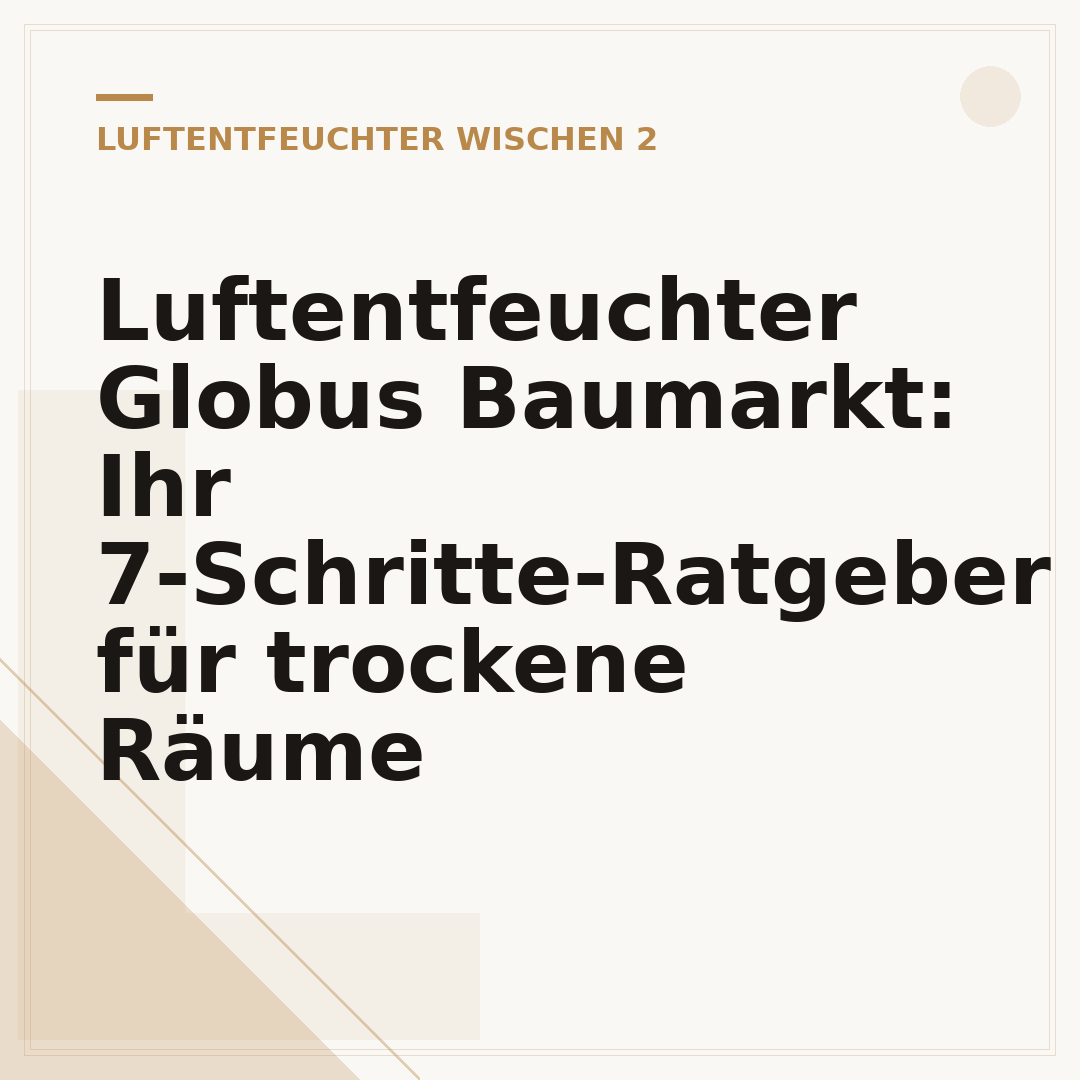 Luftentfeuchter Globus Baumarkt: Ihr 7-Schritte-Ratgeber für trockene Räume