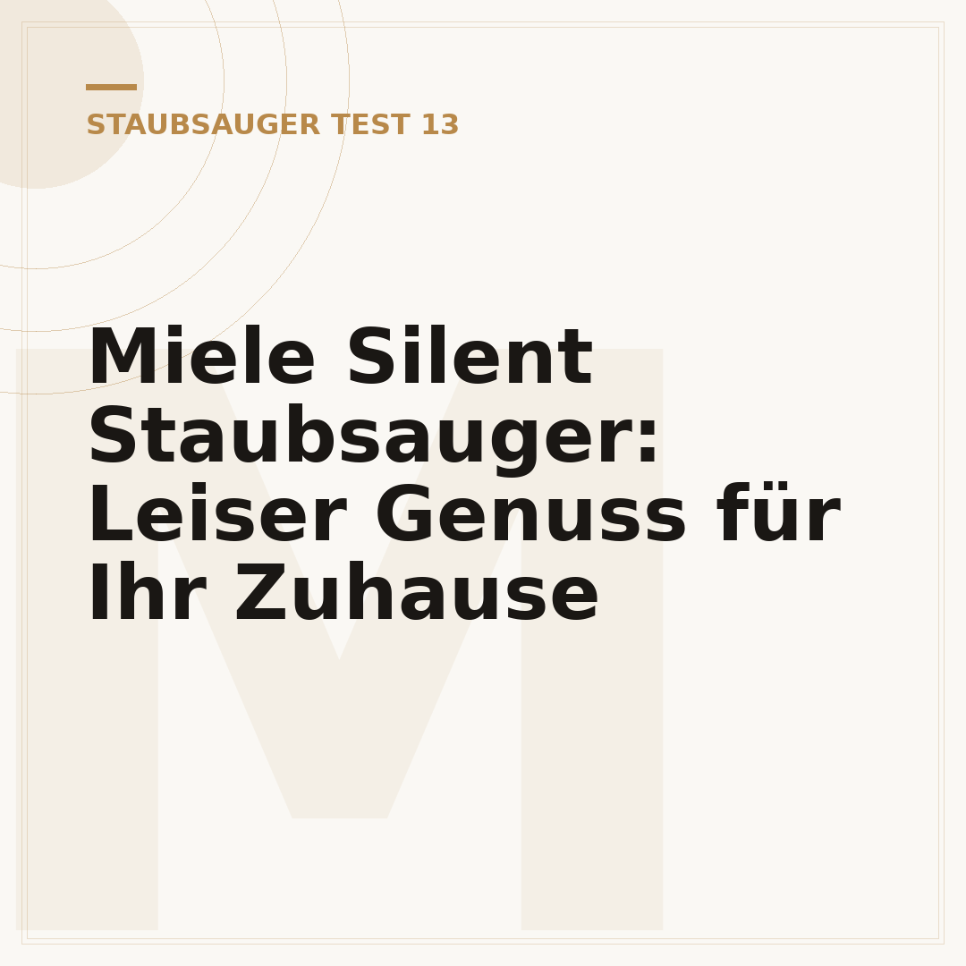 Miele Silent Staubsauger: Leiser Genuss für Ihr Zuhause