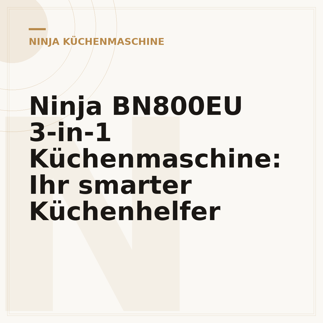 Ninja BN800EU 3-in-1 Küchenmaschine: Ihr smarter Küchenhelfer
