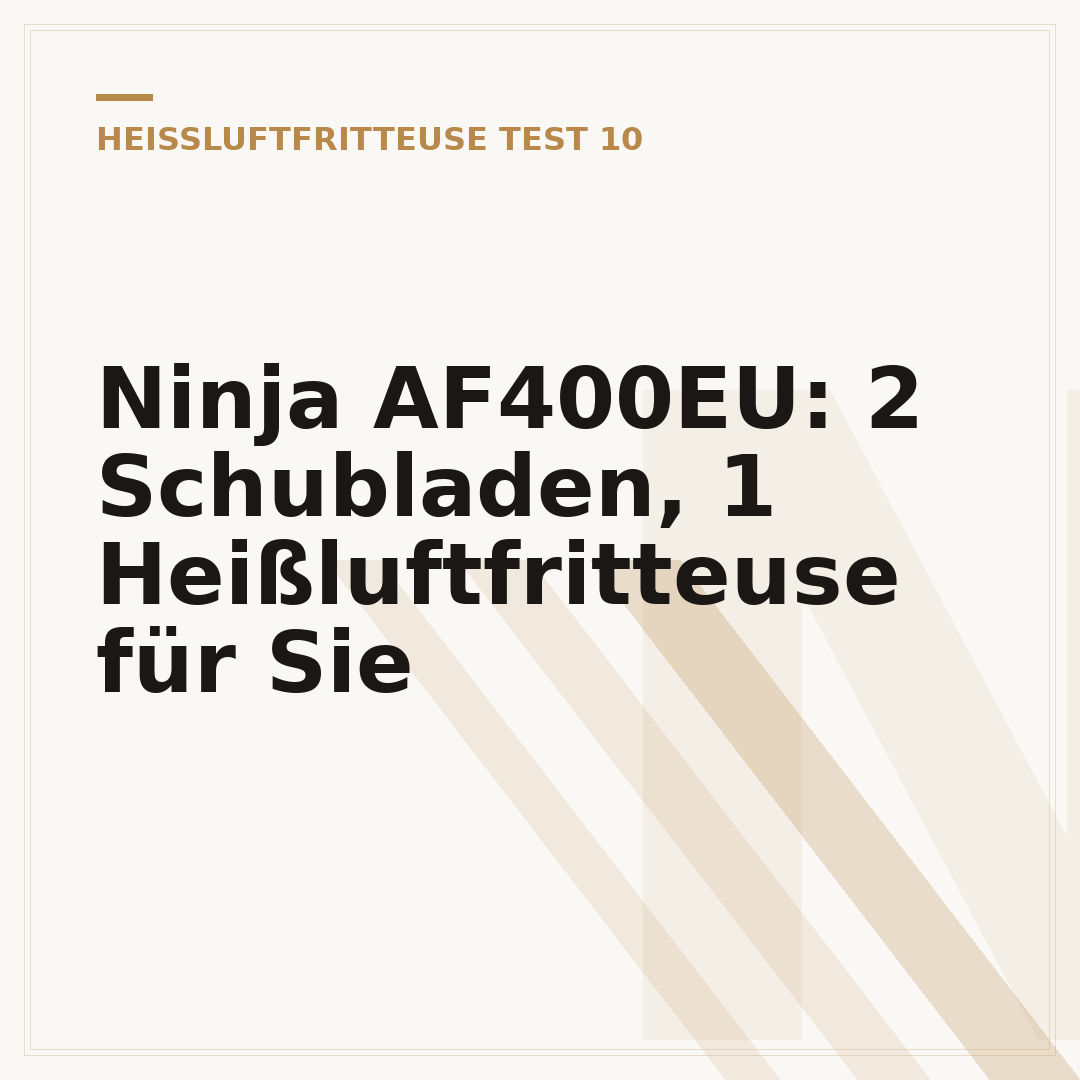 Ninja AF400EU: 2 Schubladen, 1 Heißluftfritteuse für Sie