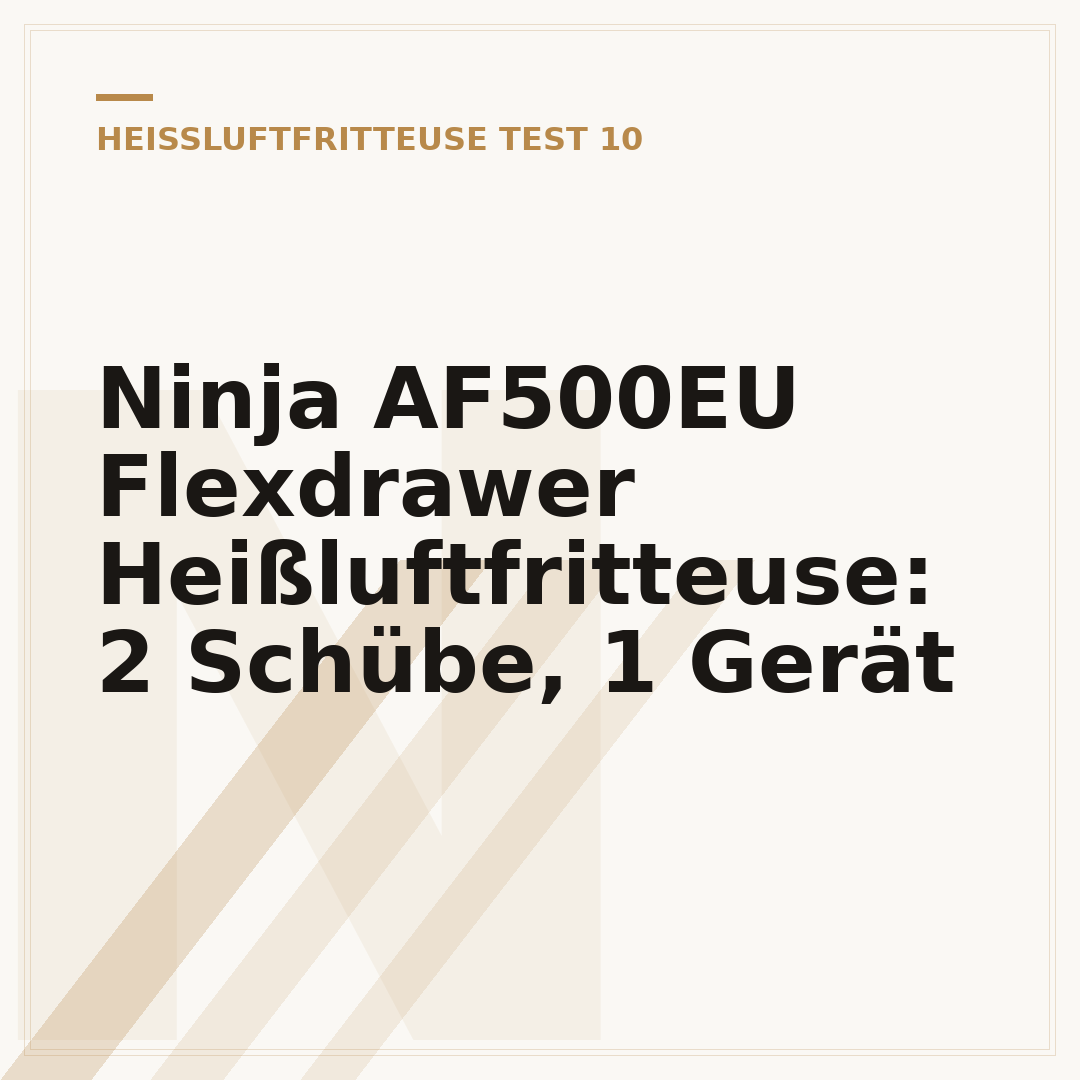Ninja AF500EU Flexdrawer Heißluftfritteuse: 2 Schübe, 1 Gerät