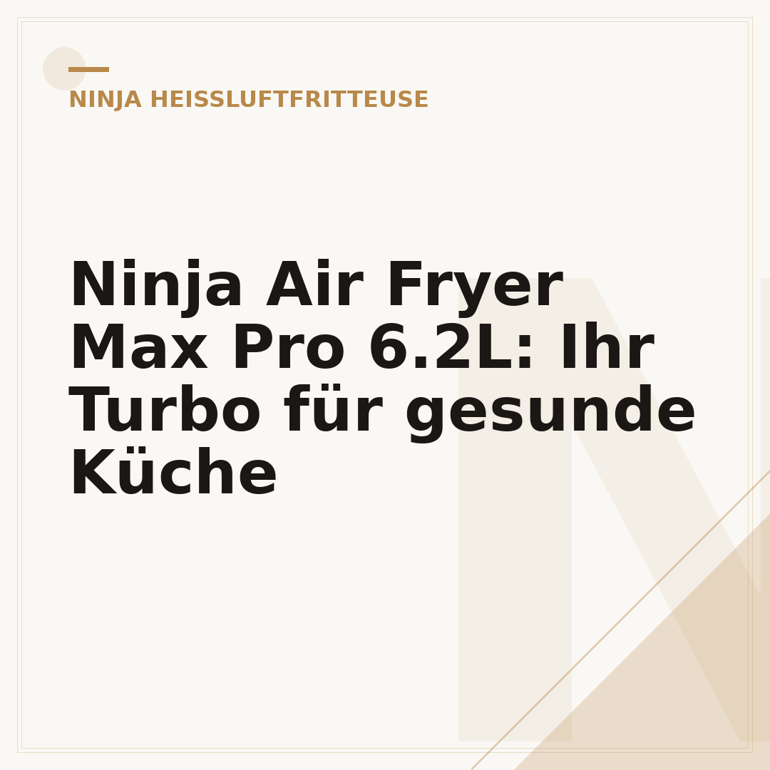 Ninja Air Fryer Max Pro 6.2L: Ihr Turbo für gesunde Küche