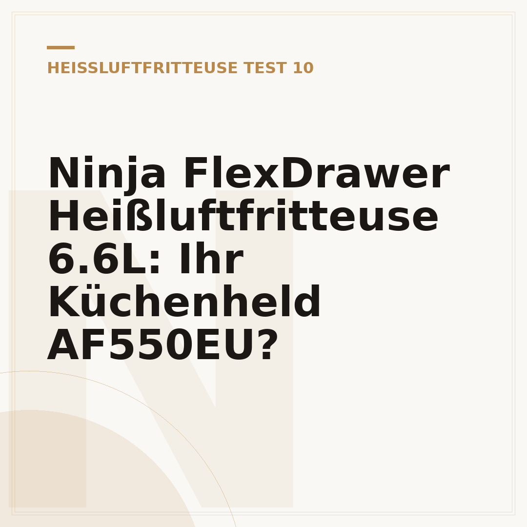 Ninja FlexDrawer Heißluftfritteuse 6.6L: Ihr Küchenheld AF550EU?