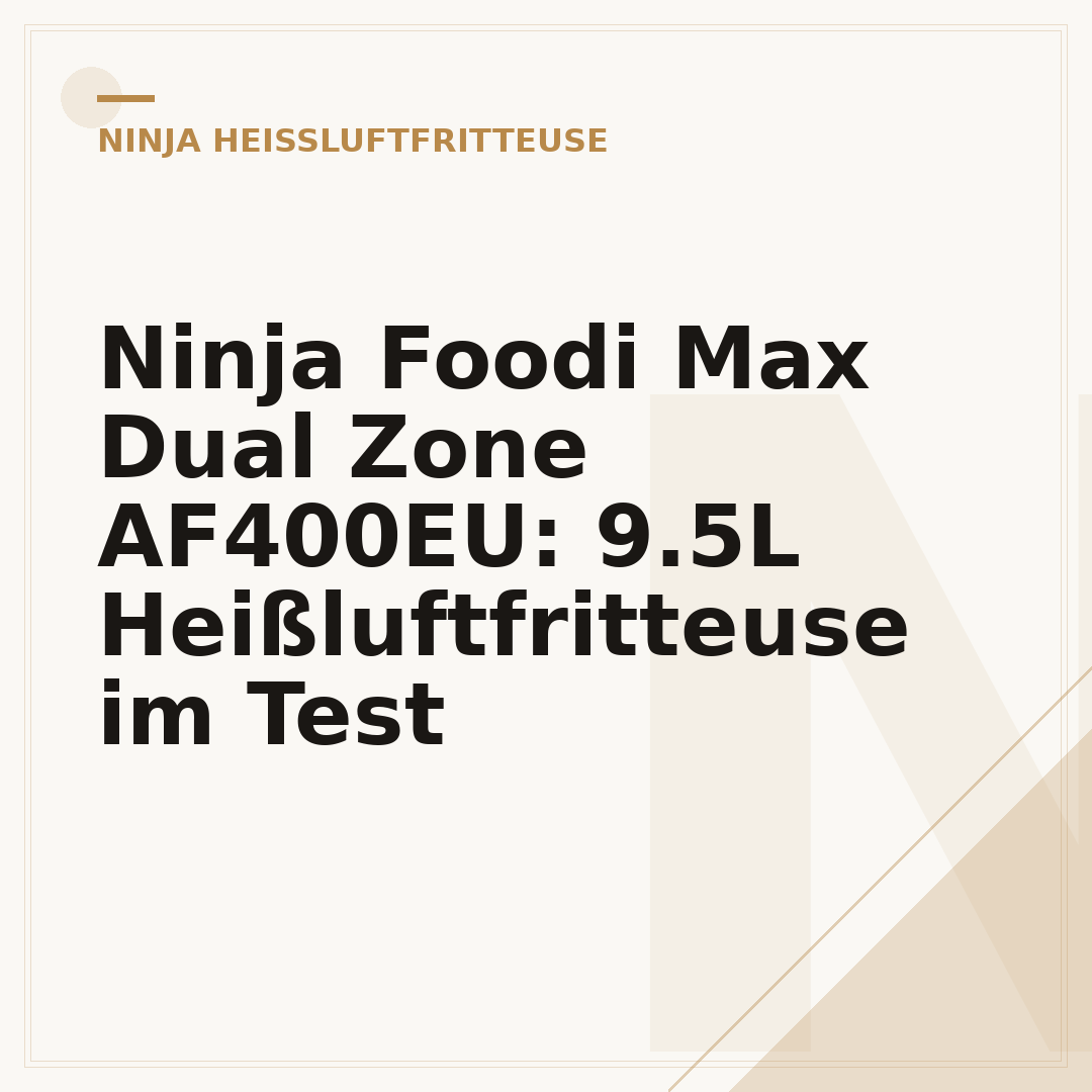 Ninja Foodi Max Dual Zone AF400EU: 9.5L Heißluftfritteuse im Test