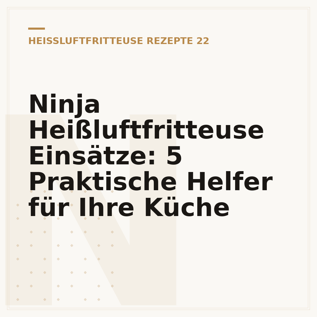 Ninja Heißluftfritteuse Einsätze: 5 Praktische Helfer für Ihre Küche