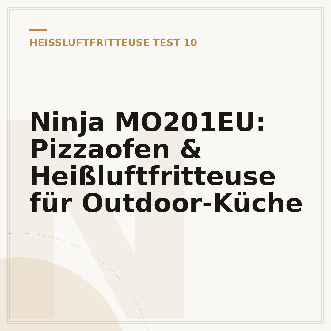 Ninja MO201EU: Pizzaofen & Heißluftfritteuse für Outdoor-Küche