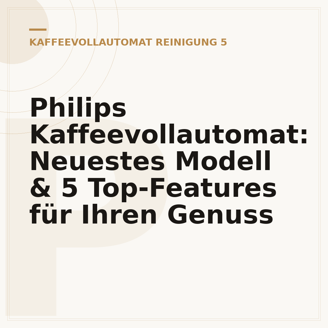 Philips Kaffeevollautomat: Neuestes Modell & 5 Top-Features für Ihren Genuss