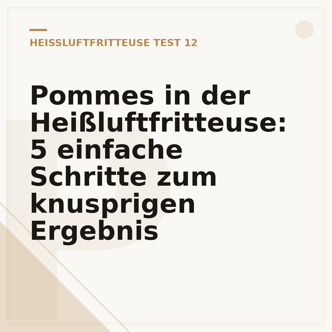 Pommes in der Heißluftfritteuse: 5 einfache Schritte zum knusprigen Ergebnis