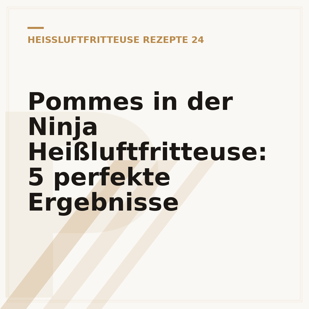 Pommes in der Ninja Heißluftfritteuse: 5 perfekte Ergebnisse