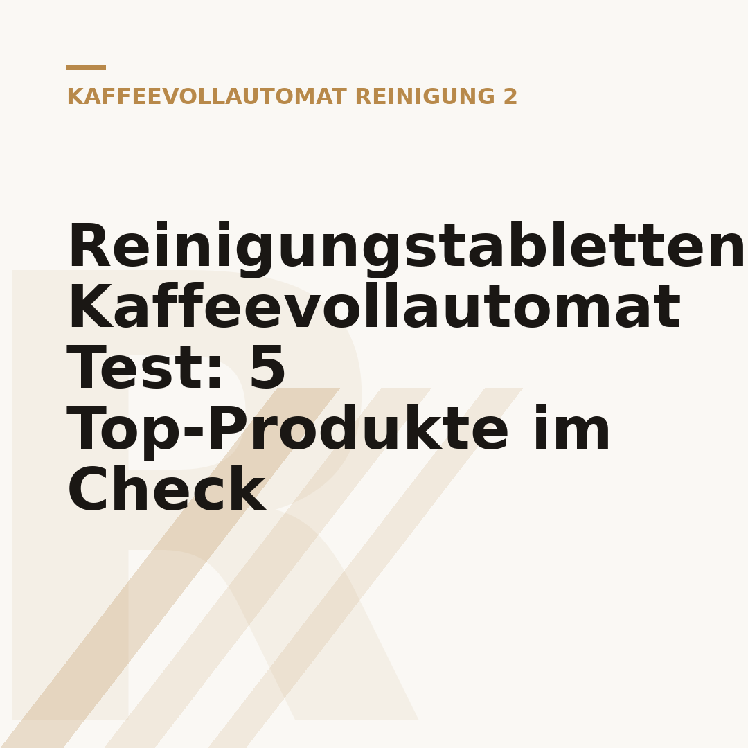 Reinigungstabletten Kaffeevollautomat Test: 5 Top-Produkte im Check
