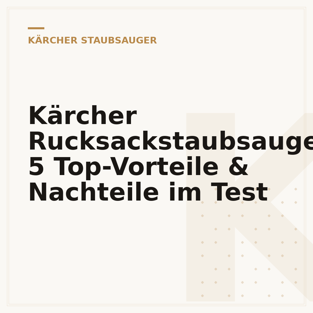 Kärcher Rucksackstaubsauger: 5 Top-Vorteile & Nachteile im Test