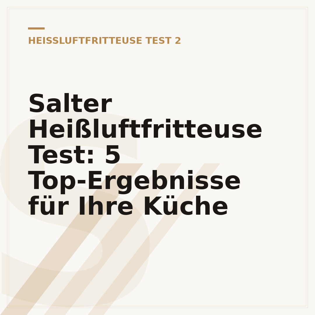 Salter Heißluftfritteuse Test: 5 Top-Ergebnisse für Ihre Küche
